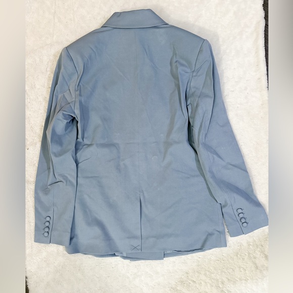 NWT- WeWoreWhat x Revolve Double Breasted Blazer Suiting Twill Storm - Picture 6 of 13